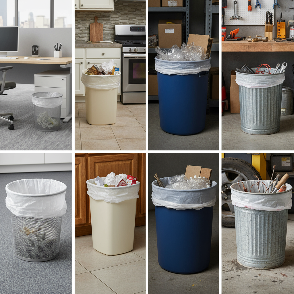 Melplas Medium Trash Bags – 25×25 inches, 1 mil Thick, 100 Count - Image 15