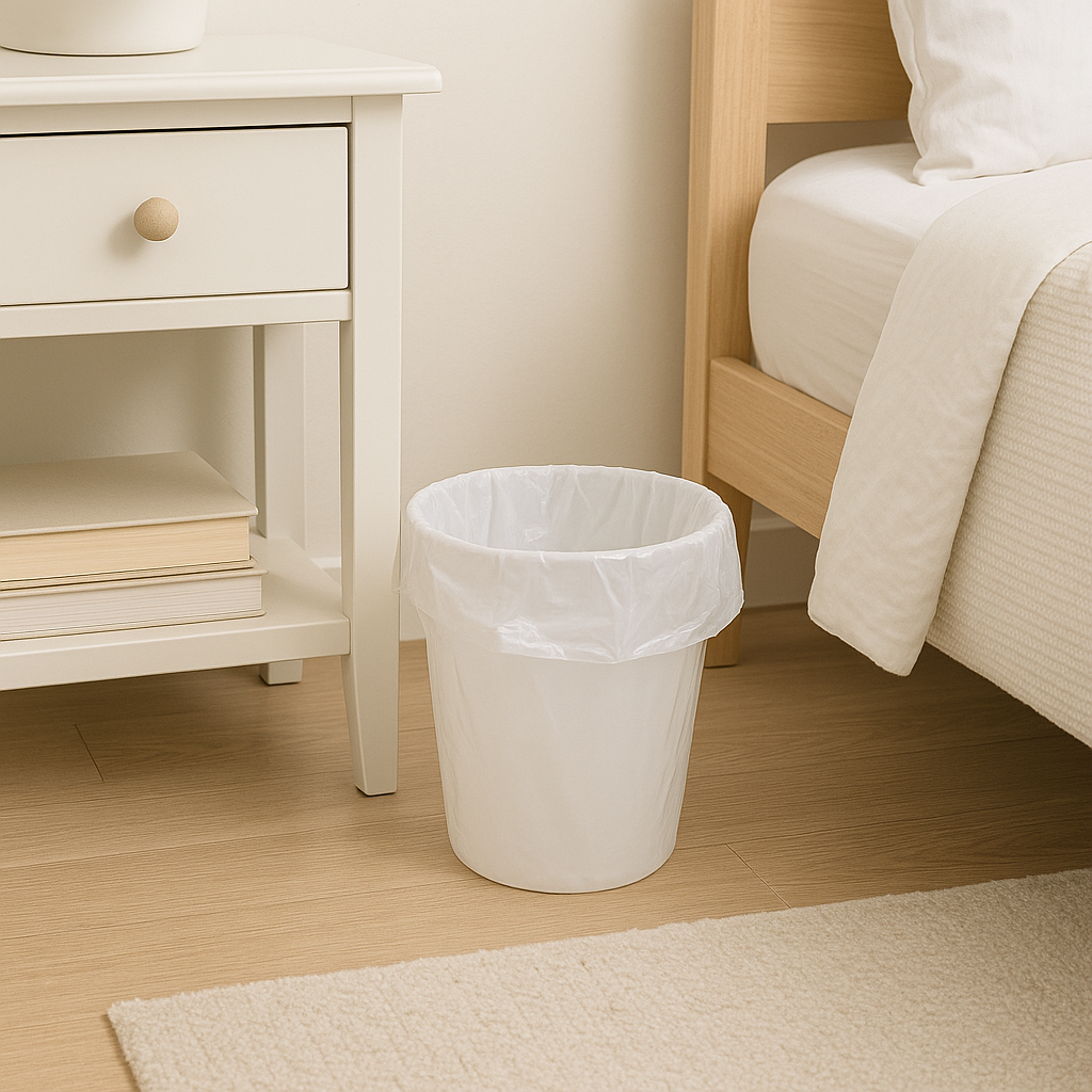 Melplas Small Trash Bags – 16×14 inches, 1 mil Thick, 100 Count - Image 10