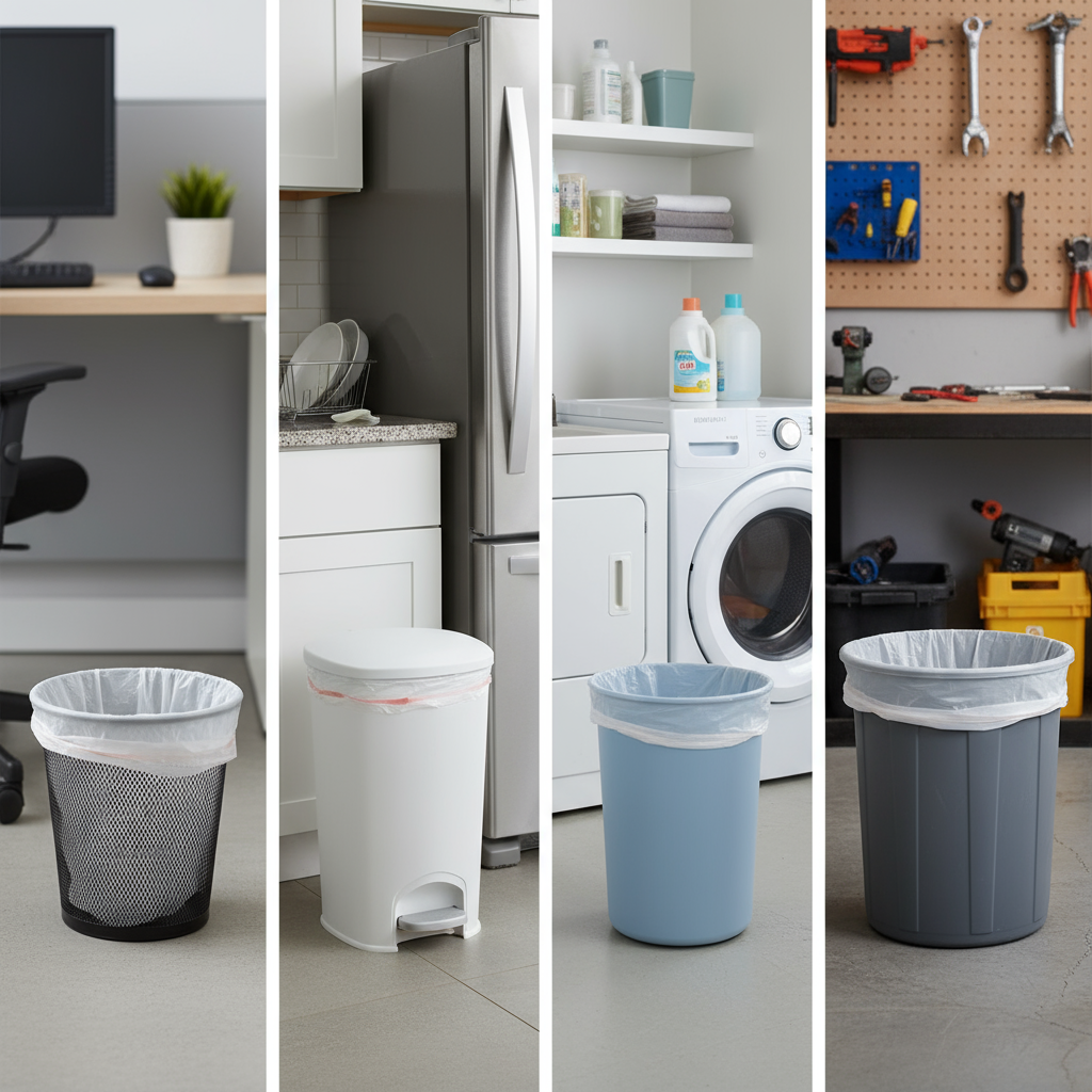 Melplas Medium Trash Bags – 25×25 inches, 1 mil Thick, 100 Count - Image 12