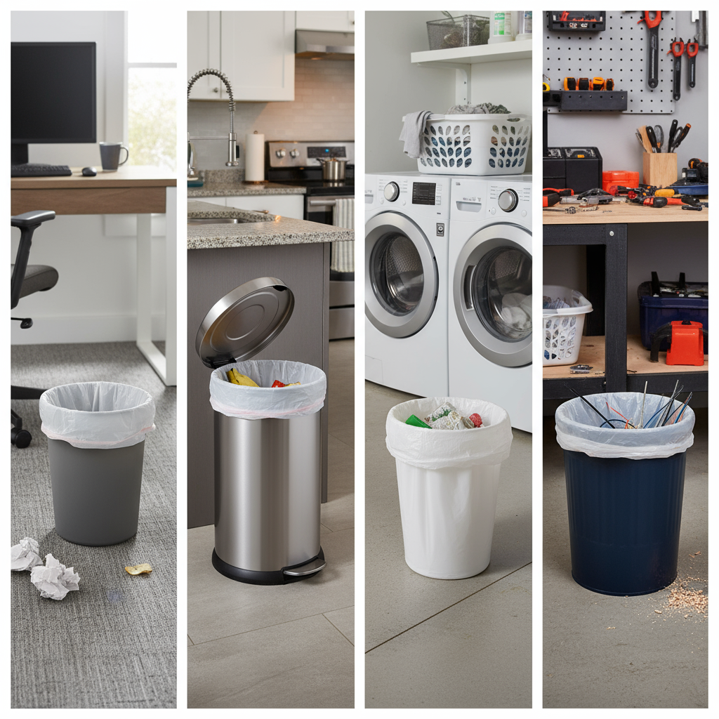 Melplas Medium Trash Bags – 25×25 inches, 1 mil Thick, 100 Count - Image 13